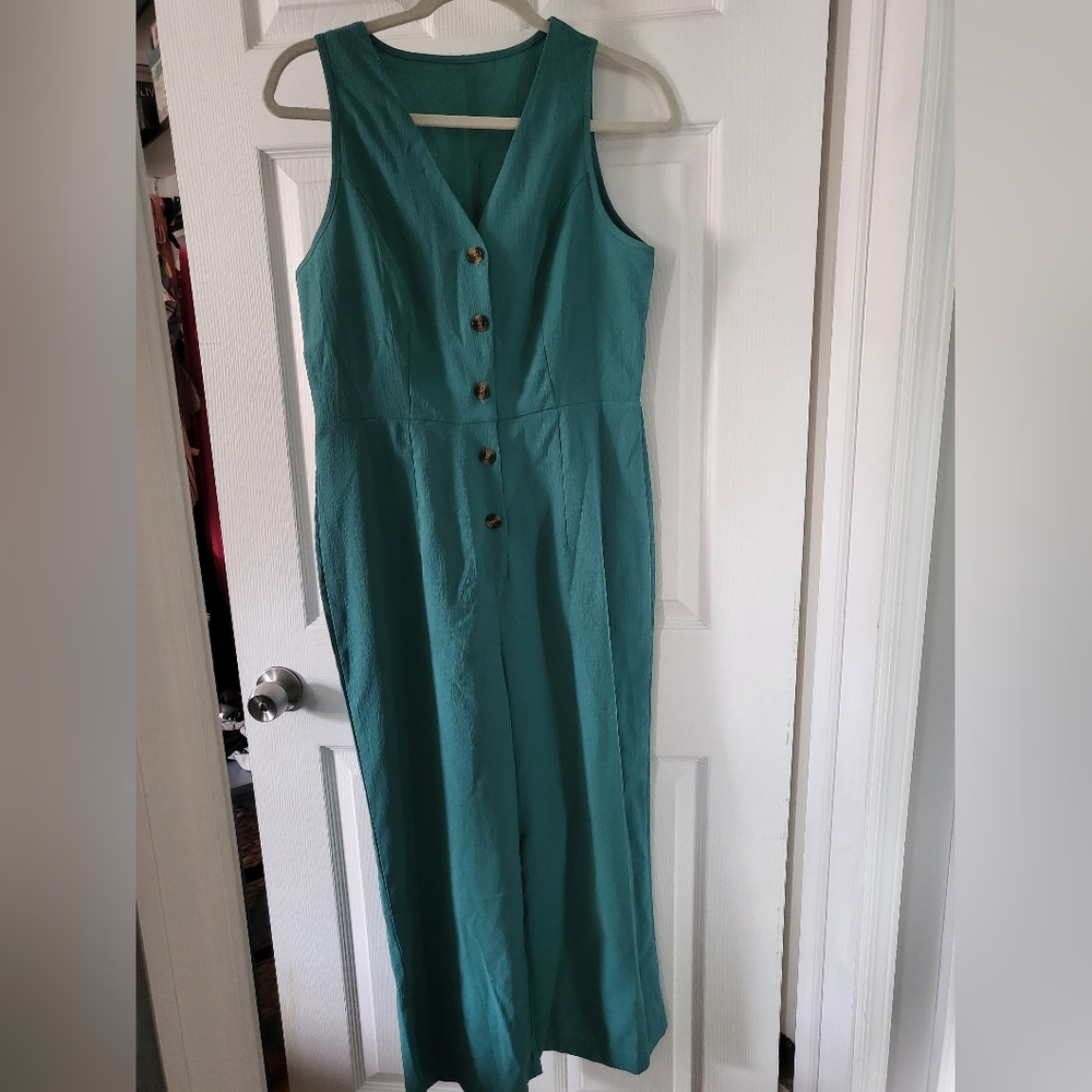 Green tank Jumpsuit